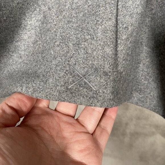 H&M Overcoat Men 44R Wool Blend Grey Minimalist Capsule Neutral Topcoat Car Coat - Picture 7 of 15